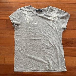 [Abercrombie & Fitch] Gray Floral Shirt